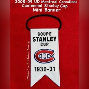 2008-09 Montreal Canadiens Stanley C  Mini Banner